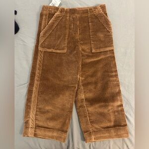 BNWT Burberry children brown corduroy size 4 pants.